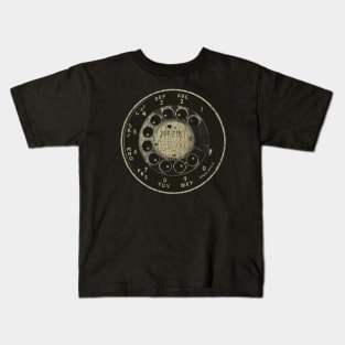 Rotary Dial 60s -VINTAGE RETRO STYLE Kids T-Shirt